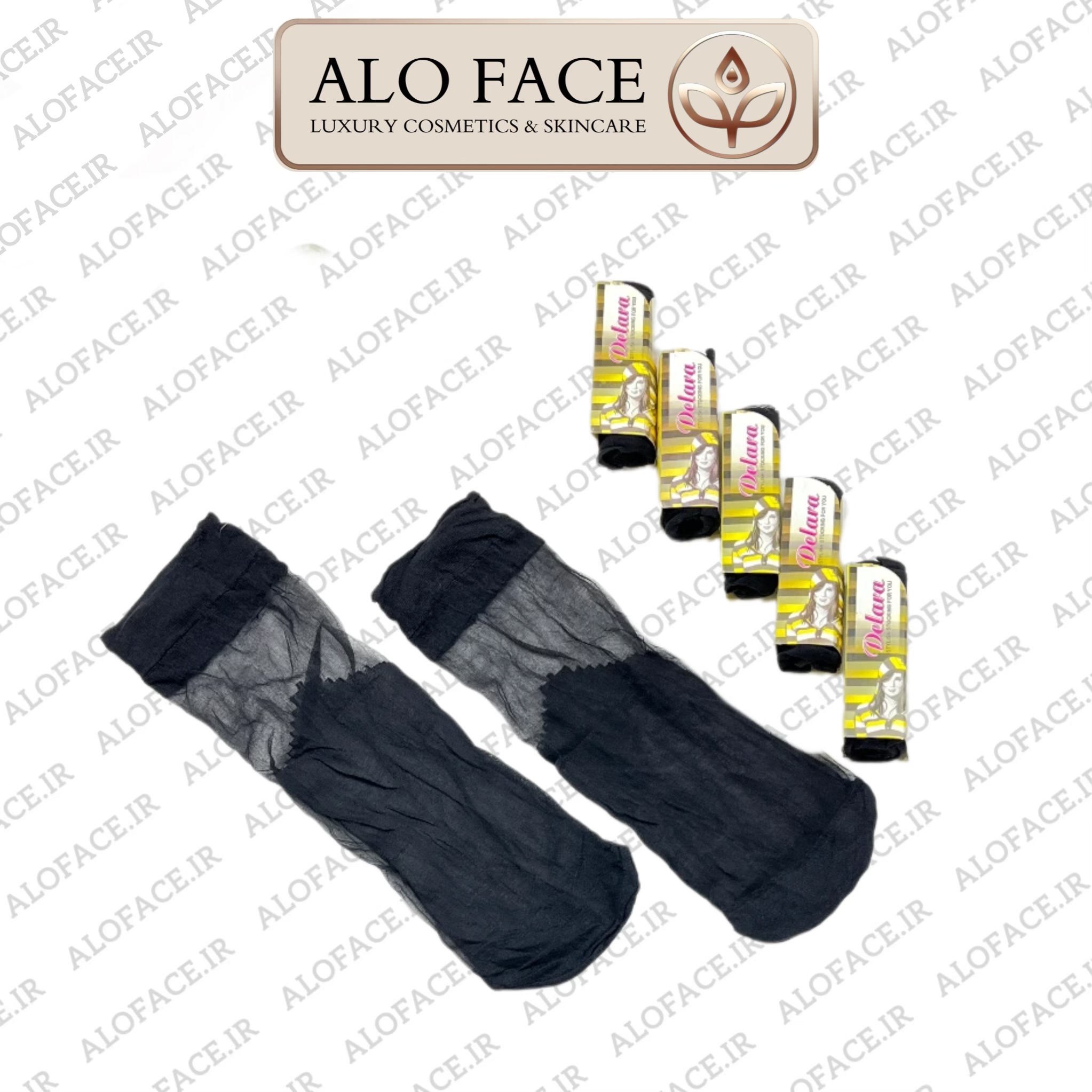 جوراب زنانه دو ربع شیشه ای دل آرا DELARA