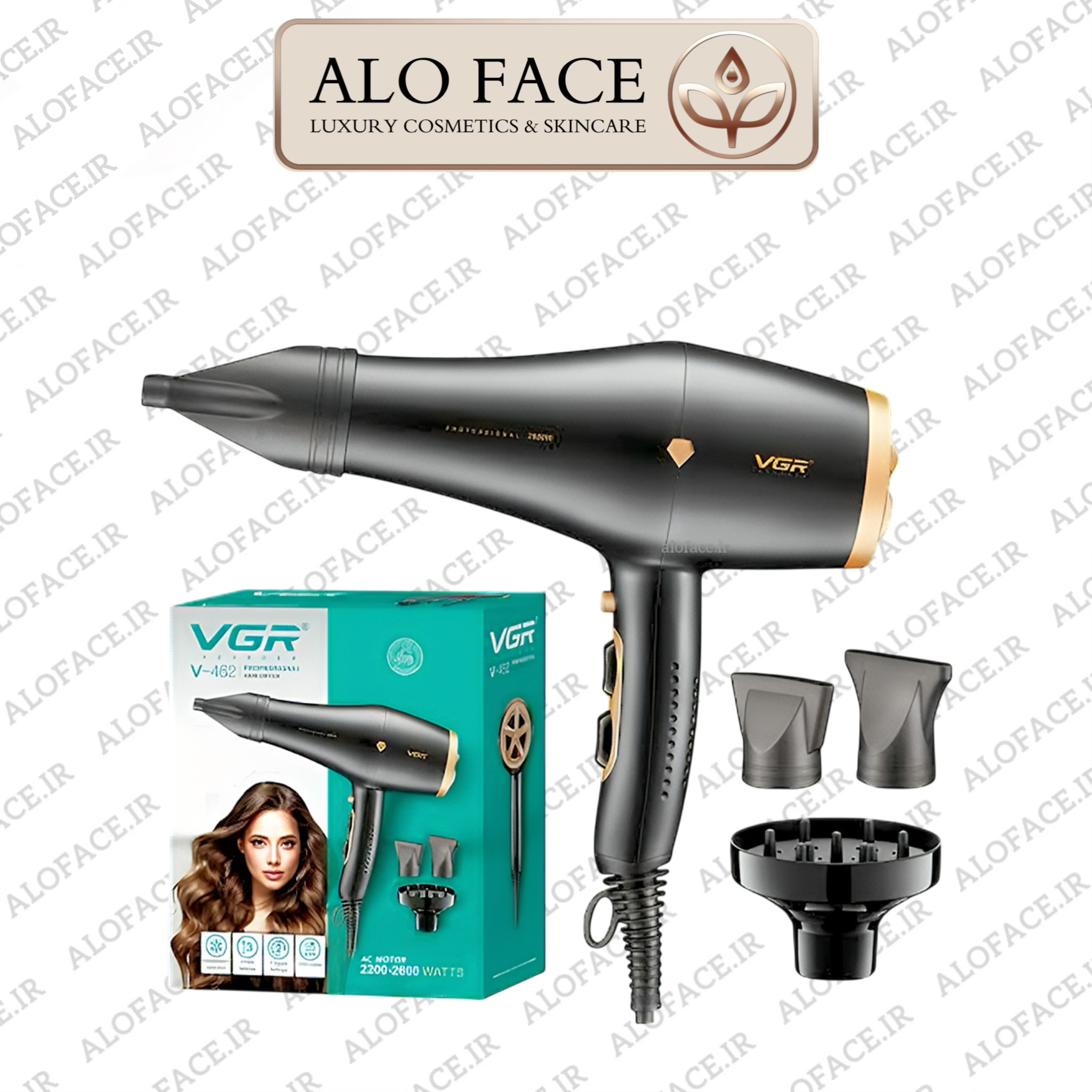سشوار حرفه ای وی جی آر VGR کد V-462