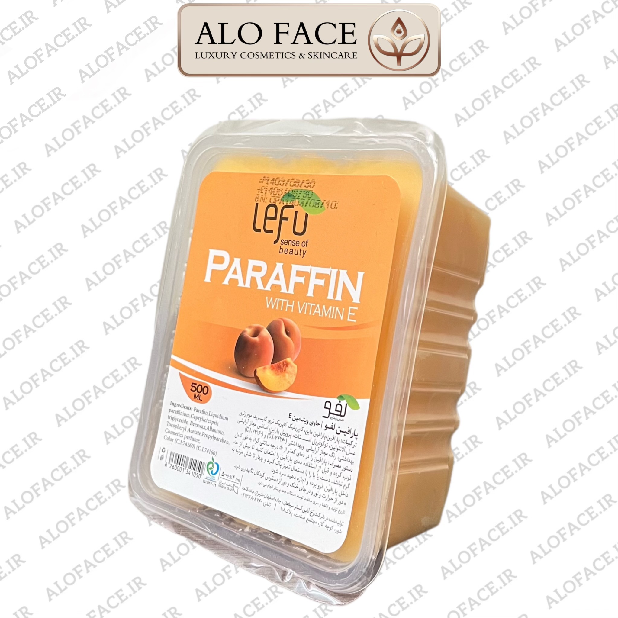 پارافین مخصوص پارافین تراپی لفو 500 میلی با عصاره هلو