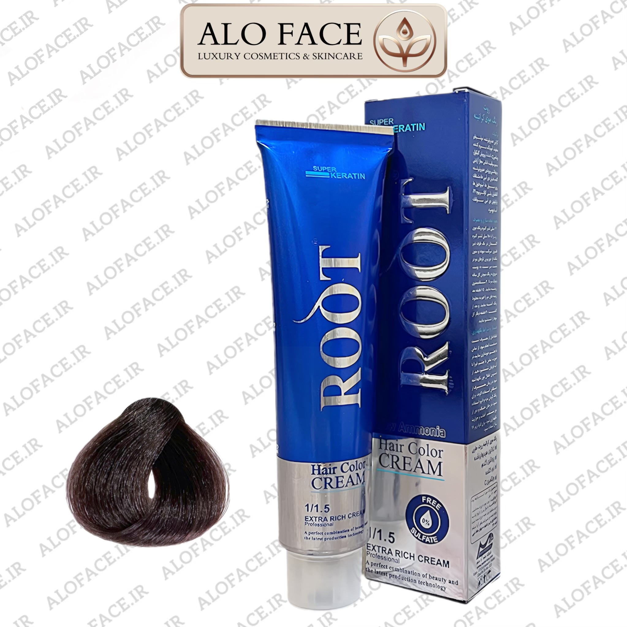 رنگ مو روت 120 میلی مدل NATURAL قهوه ای دودی روشن کد 5.1