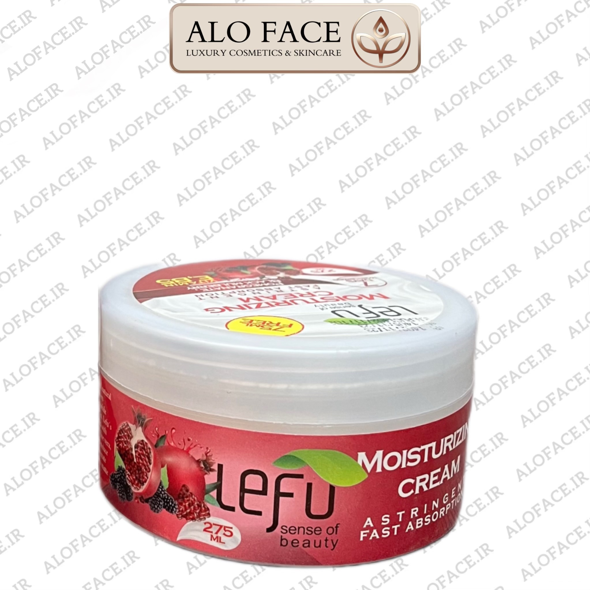 کرم مرطوب کننده دست و صورت لفو با عصاره انار و شاتوت 275 میلی لیتر
