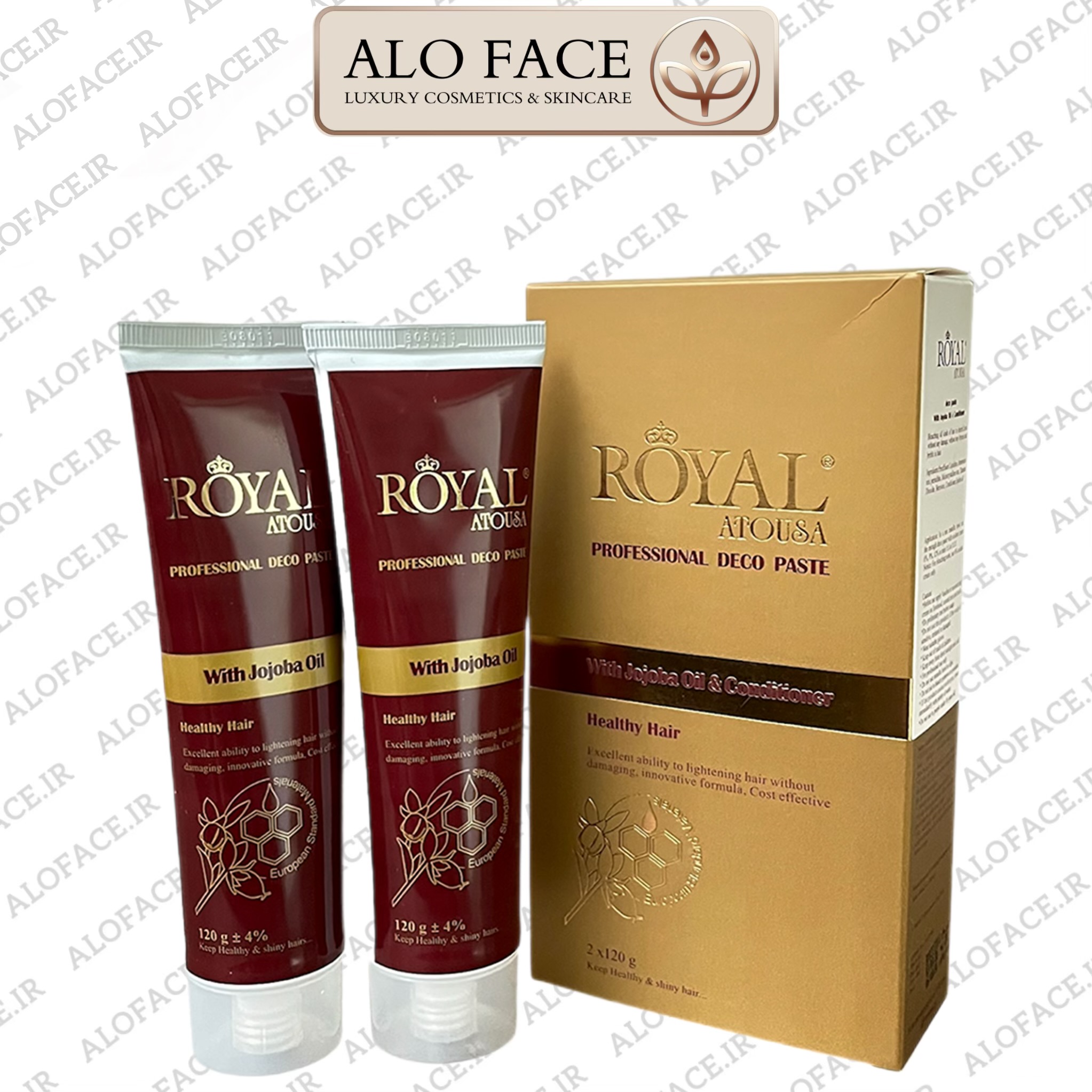 دکو کرم بی رنگ کننده (دکلره) رویال آتوسا 2 عددی