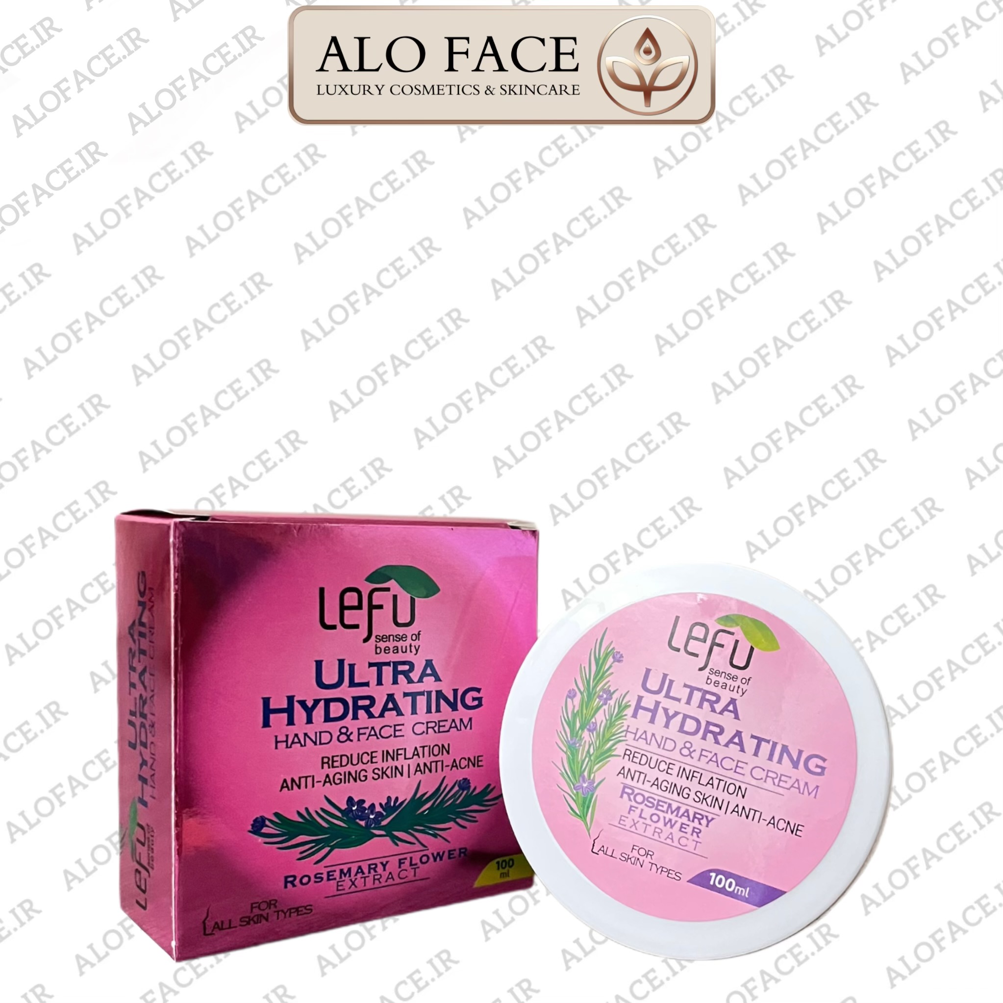 کرم تخصصی دست و صورت لفو با عصاره رزماری 100 میلی لیتر
