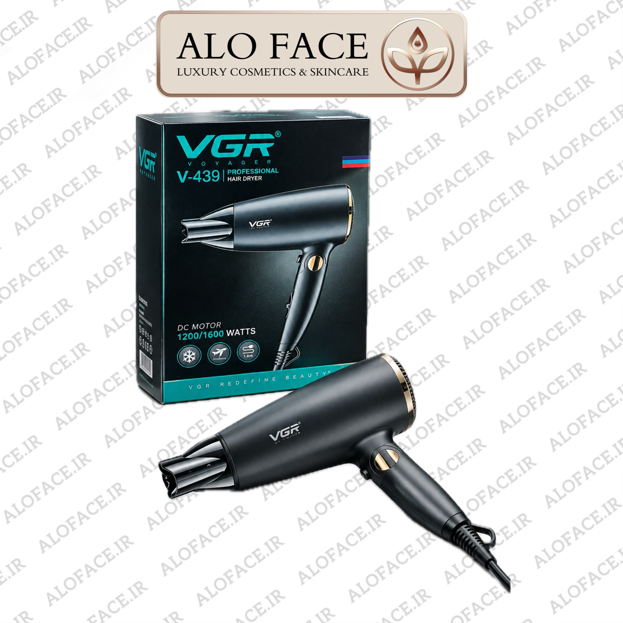 سشوار مسافرتی تاشو وی جی آر VGR کد V-439