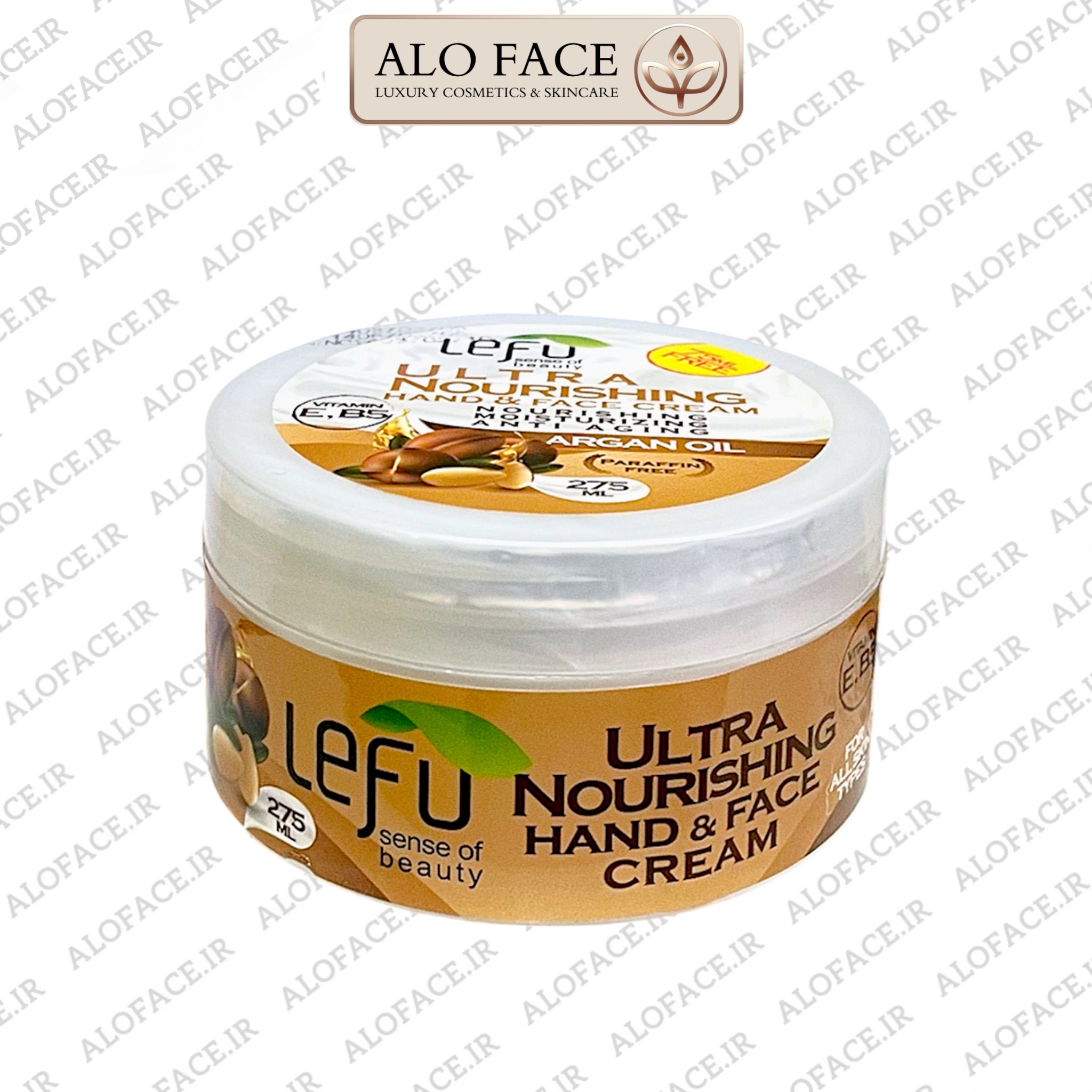 کرم مغذی دست و صورت (کرم شب) لفو حاوی روغن آرگان 275 میلی لیتر