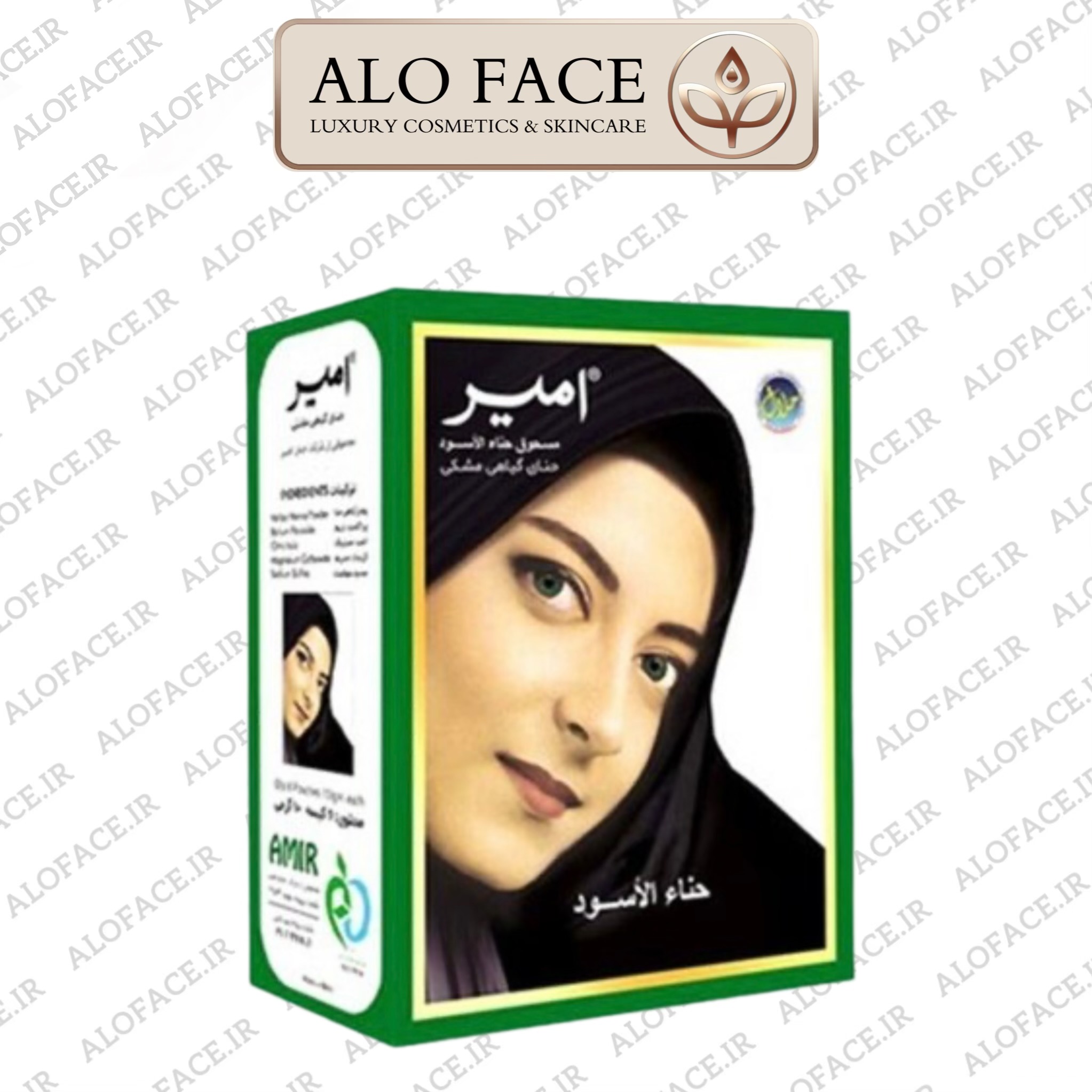 رنگ مو / حنا هندی اورجینال امیر AMIR بسته 6 عددی