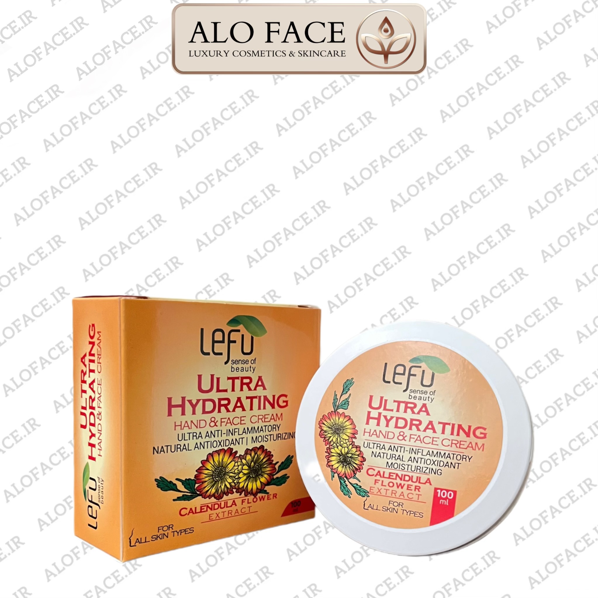 کرم تخصصی دست و صورت لفو با عصاره گل همیشه بهار ۱۰۰ میلی لیتر
